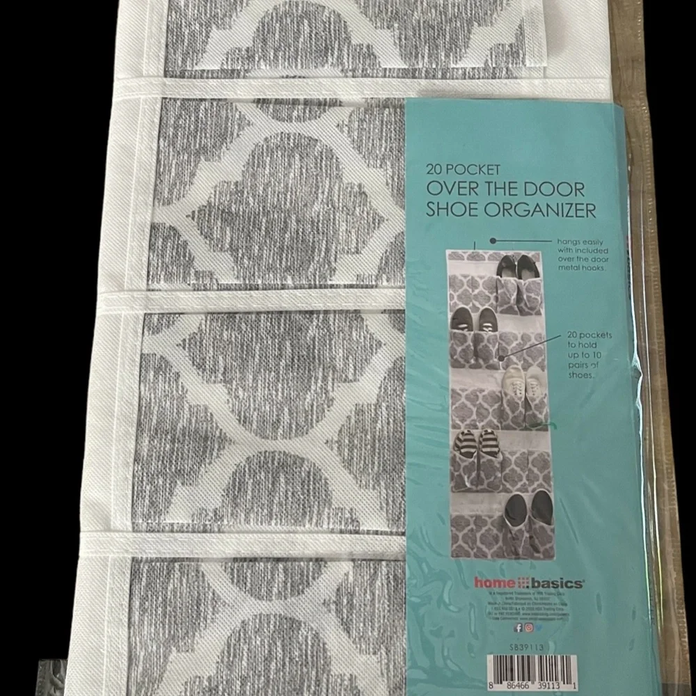 Home Basics 20 Pocket Over The Door Show Organizer